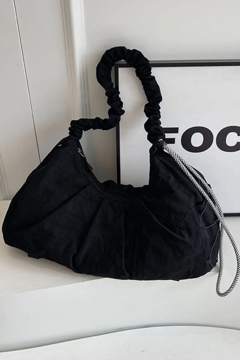 'Alondra' Ruched Drawstring Crossbody Bag - Celes Fashion